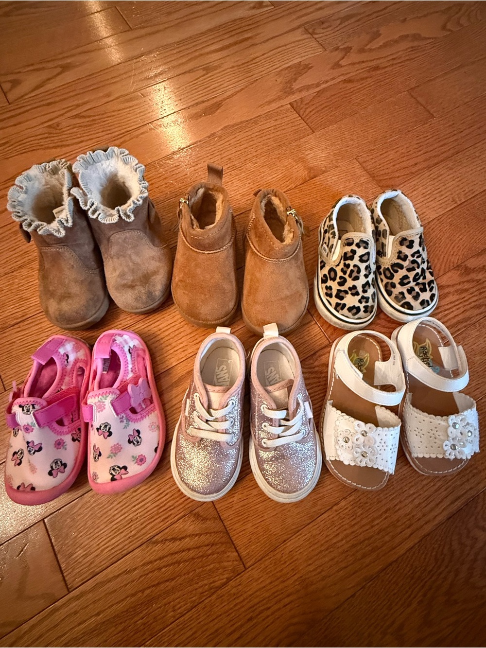 Girls Pink Glitter Sneakers - Girls Shoes